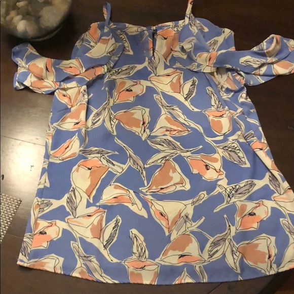 Skies Are Blue Tops - Skies are Blue Off the Shoulder Floral Top